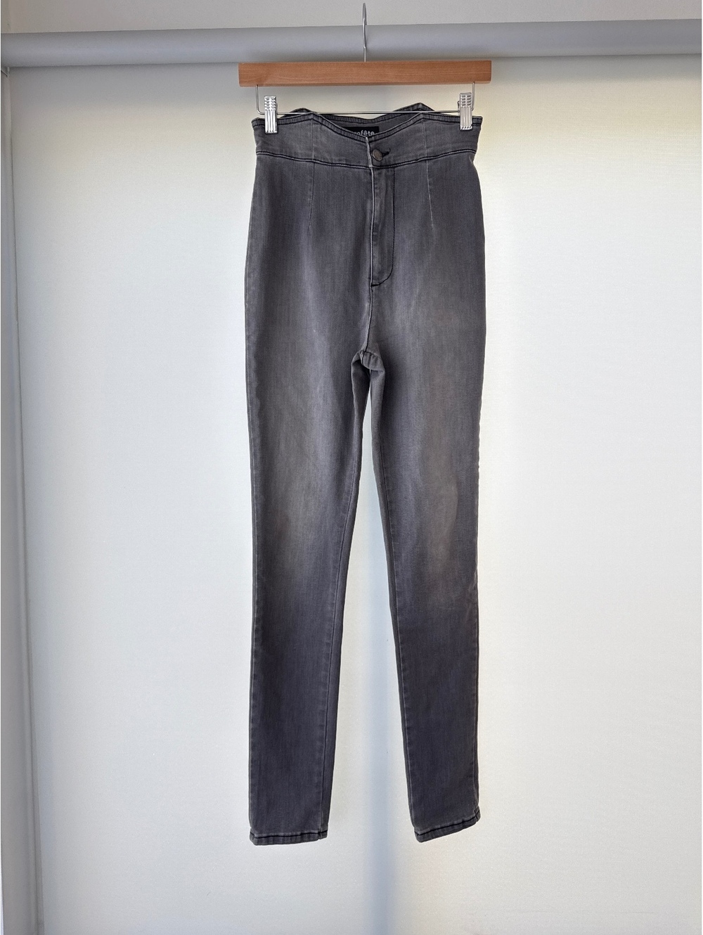 Retrofête Gray High Rise Skinny Jeans Women’s Size 25 Stretch Made in Italy